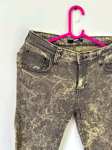 Printed Olive Jeans
