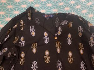 Elegant Black Printed Kurti ₹149 only