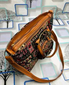 Patchwork Tote Bag with Coin Purse