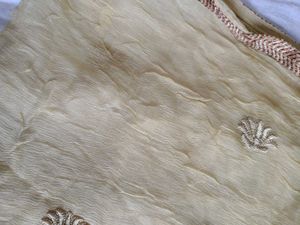 White Embroidered Kurti dupatta
