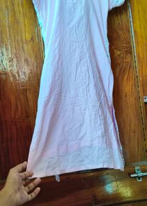 Pink Embroidered chudidar