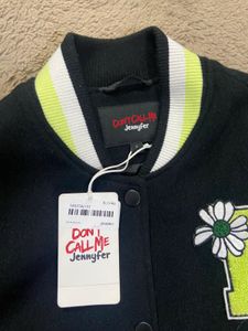 Baseball PU sleeve Bomber Jacket