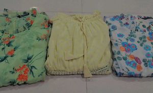 Floral elegant tops set of 3