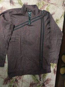 Striped Maroon T-Shirt