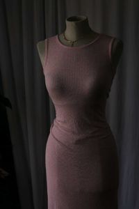 Pink Bodycon Midi Dress