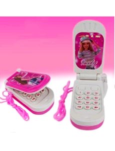 Barbie Play Cell Phone Toy for Kids, Toddlers with Music, Ringtones, Lights - Birthday Party Favors and Gifts for Girls and Boys