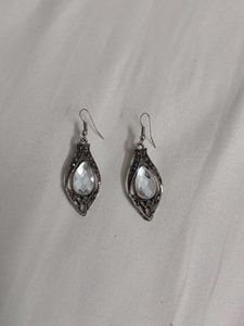 Silver Tone Necklace &amp; Earrings