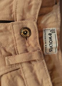 Beige Casual Pants/# Stright Fit Jeans/Cotton/S-29