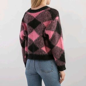 Pink Black Checkered Winter Top (FIX RATE)
