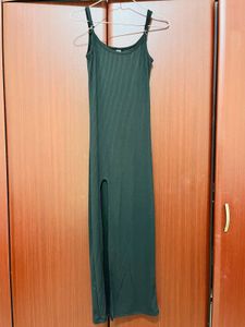 Slinky Black Maxi Dress S Size