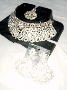 Sparkling Silver Statement Earrings