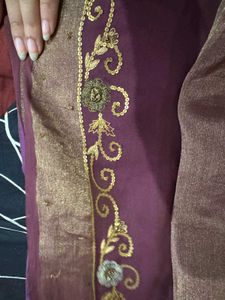 Embroidered saree