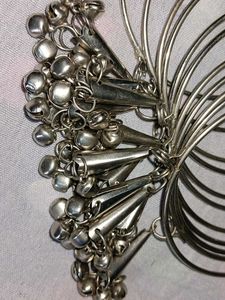 Silver Jingle Bangles