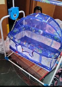 New kids Cradle jhula with mosquito net