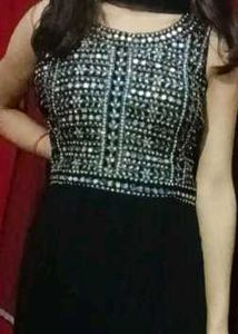 Elegant Black Anarkali Kurta