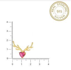 GoldPlated SS925 chain pink heart pdt BRAND NEW