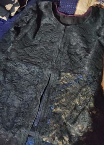 Designer Front Silit Net Kurti