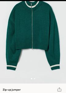 PRICE DROP H&amp;M Green Double Zipper