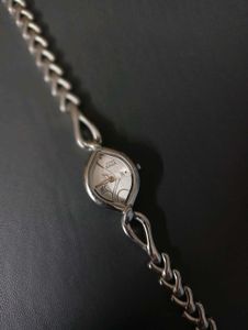 Silver-Tone Chain Watch