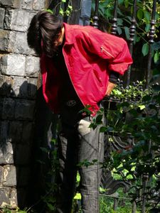 Red Bomber Jacket