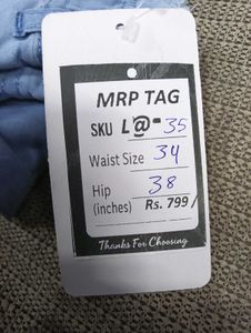 L@35 Size-34 Wide Leg Denim Jeans