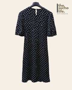 Chic Polka Dot Midi Dress