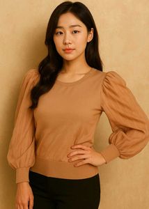 Blush Balloon Sleeve Top