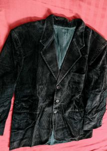 Ninomantelli Men Black Corduroy Blazer