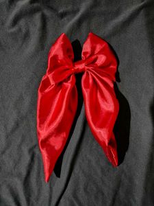 Red Satin Bow