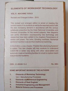 Workshop Technology Vol 1 And Vo 2