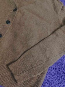 Brown Knit Cardigan
