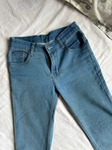 Blue Slim Fit Jeans Mid waist