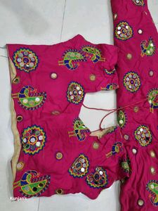 Navratri Chaniya Choli With Dupatta Rani Colour