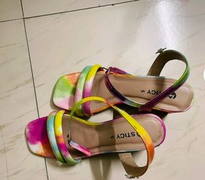 Tie-Dye Platform Sandals