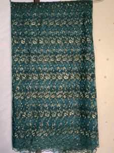 Embroidered Floral Net Saree 🌀