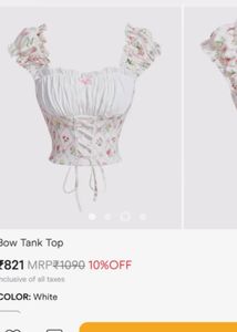 Floral Corset Tank Top