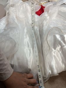 Girls Red &amp; White Party Dress