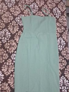 olive green Bodycon Mini Dress , S