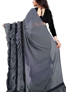 Ruffle Saree