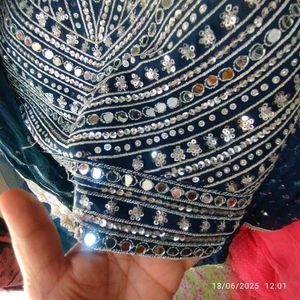 Lehenga Choli Set Rama