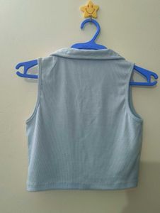 TOKYO TALKIES | Light Blue Sleeveless Top