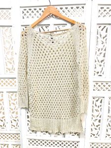 Imported Crochet Knit Sweater C