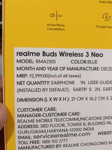 Realme Buds Wireless 3 Neo