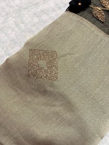 Saree With Stitched Blouse