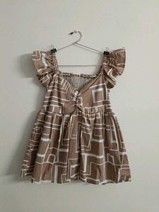Geometric Print Top