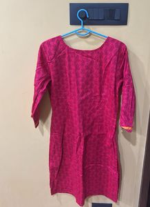Dark Pink Colour Beautiful Kurta