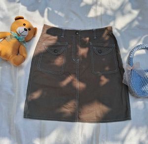 Cargo Brown Mini Skirt