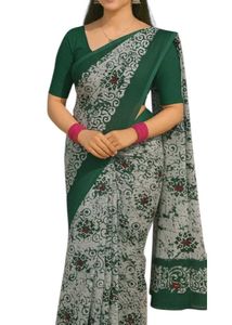 Elegant Striped Saree