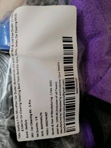 New Car Cleaning Kit with Duster, Dustbin &amp; Towel