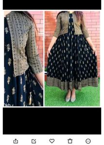 Elegant Black & Gold Kurta With Jacket